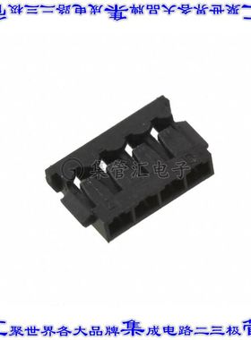 1909783-3 矩形连接器外壳4POS插座1.2mm母形插口黑色自由悬挂