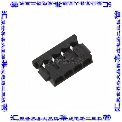 1909783-3 矩形连接器外壳4POS插座1.2mm母形插口黑色自由悬挂