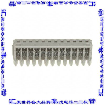 1-353293-2 矩形连接器12POS插座1.5mm母插口灰色IDC锡自由悬挂