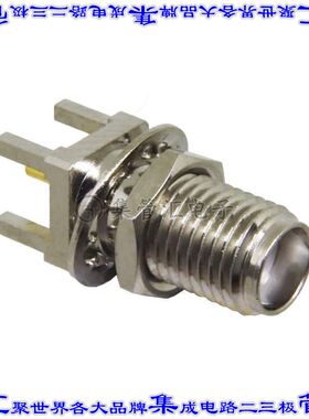 CONSMA008 同轴连接器SMA插座母插槽焊接50欧姆面板安装通孔