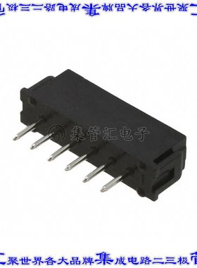M80-8520642 针座连接器6POS接头2mm公形插针通孔直针镀金