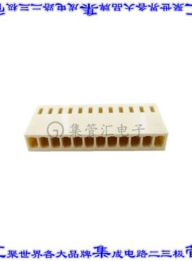 MTA-12 矩形连接器外壳12POS插座2.54mm母形插口白色自由悬挂