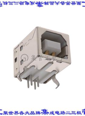 KUSBEX-BSFS1N-W 连接器USB-B插座4POS USB 2.0通孔直角