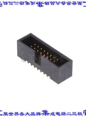 20021511-00016T4LF 针座连接器16POS接头2排1.27mm公形插针通孔