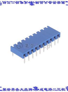 89882-410LF 针座连接器10POS插座2.54mm母形插口通孔直角锡