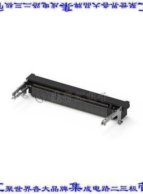 114B-92B00-R02 卡边缘连接器124POS母头2排0.8mm黑色镀金