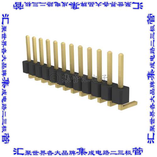 PRPC012SBAN-M71RC 针座连接器12POS分离式2.54mm公形插针通孔直
