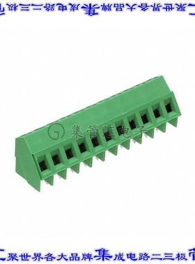 1-796690-1 线对板连接器11POS接线端子5mm通孔35角度带板