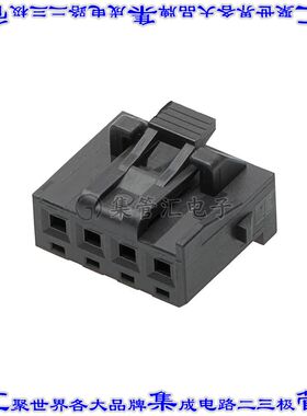 2078410004 矩形连接器外壳4POS插座2.5mm母形插口黑色自由悬挂