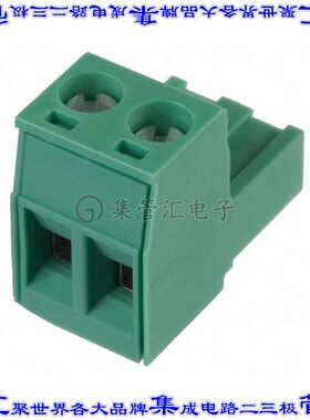 1757019 端子块连接器2POS插头母插口5.08mm绿色自由悬挂
