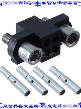 M80-4800442 矩形连接器4POS插座2排2mm母插口黑色压接镀金自由悬