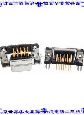 164A18889X 连接器9POS插座母插口2排D-Sub通孔直角