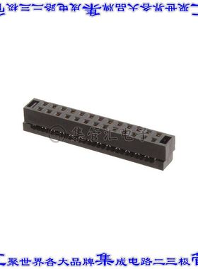 TCSD-13-01 矩形连接器26POS插座2排2mm母插口黑色IDC镀金自由悬