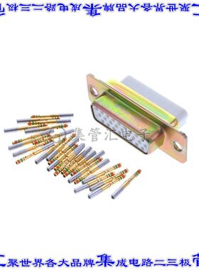 204514-2 连接器26POS插座母插口3排D-Sub高密度面板安装