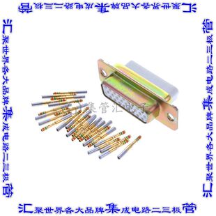 204514-2 连接器26POS插座母插口3排D-Sub高密度面板安装