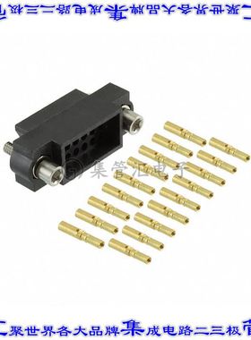 M83-LFC1F2N18-0000-000 矩形连接器18POS插座3排2mm母插口黑色压