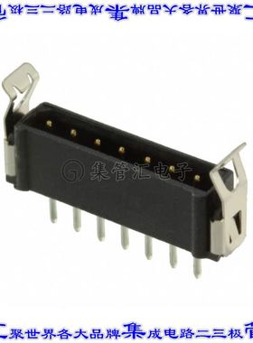 M80-8770722 针座连接器7POS接头2mm公形插针通孔直针镀金