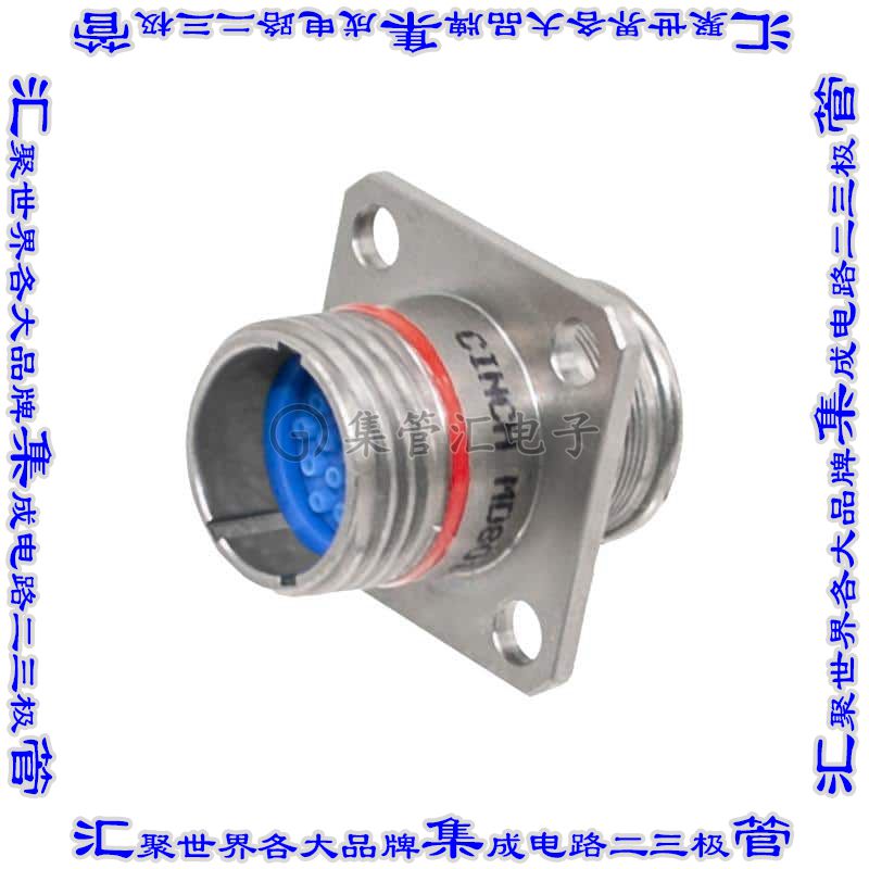 MD801-009-07M10-26PA 圆形连接器26POS插座公形引脚压接面板安装