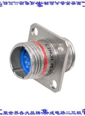 MD801-009-07M10-26PA 圆形连接器26POS插座公形引脚压接面板安装