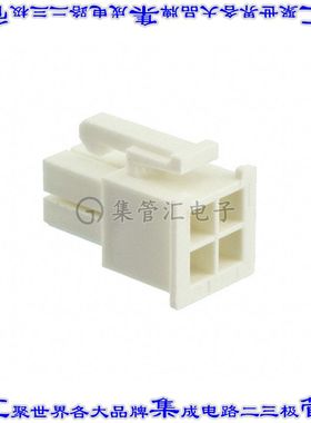 1969603-4 矩形连接器外壳4POS插座2排4.2mm母形插口天然色自由悬