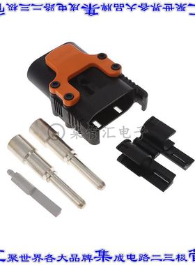 K320M4/0 矩形连接器外壳6POS插头公形引脚黑色自由悬挂