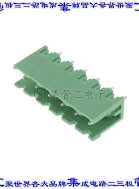 395315006 0395315006端子块连接器6POS接头公引脚带罩5.08mm绿色