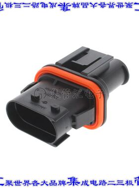 1394026-1 矩形连接器外壳2POS插头16.5mm公形引脚黑色面板安装