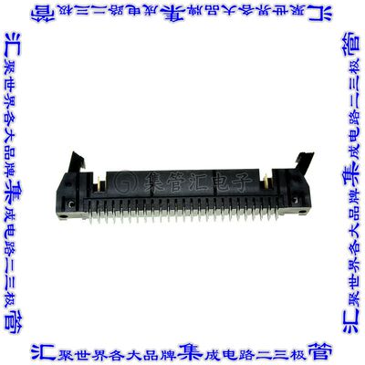 1-499910-0 针座连接器50POS接头2排2.54mm公形插针通孔直针镀金