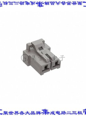 DF60AR-2S-10.16C 矩形连接器外壳2POS插座10.16mm母形插口灰色自