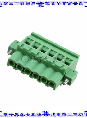 TS06715D0000G 端子块连接器6POS插头母插口5mm绿色自由悬挂