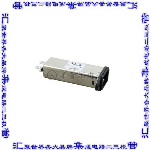 FN9255EB-6-06 电源接入连接器3POS插座公型片状插脚IEC320-C14面