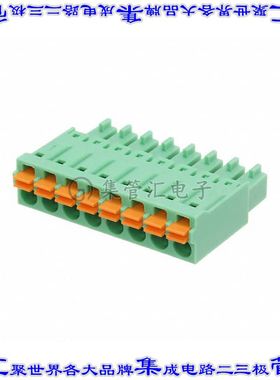 1748037 端子块连接器8POS插头母插口3.81mm绿色自由悬挂