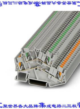 3209609 端子块连接器4POS馈通式2排5.2mm灰色12-24AWG