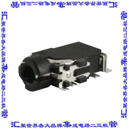 SJ2-2555D-SMT-TR 接插件连接器AUDIO JACK, 2.5 MM, RT, 5 CONDU