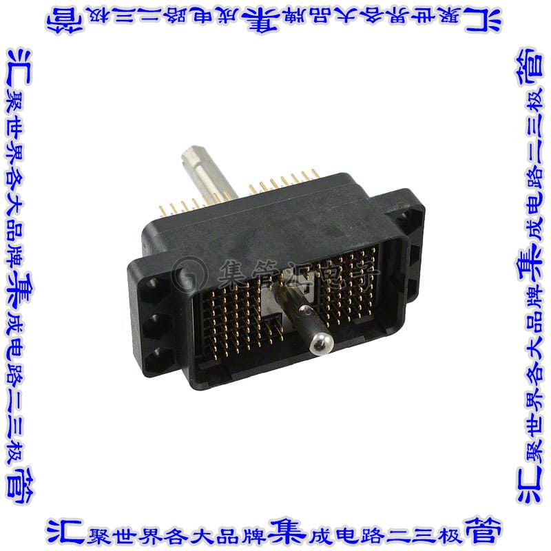 DL2-96PW6A 背板连接器96POS插头公母8排2.54mm面板安装黑色