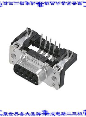 9664527612 09664527612连接器37POS插座母插口2排D-Sub通孔直角