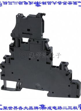 3214325 端子块连接器4POS断连馈通式2排6.2mm黑色10-26AWG