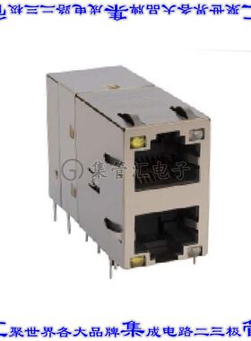 G23-21YR-010 接插件连接器CONN JACK 2PORT 10G BASE-T PCB