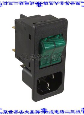 6135.0140.0210 电源接入连接器3POS插座公插片模块IEC320-C14面