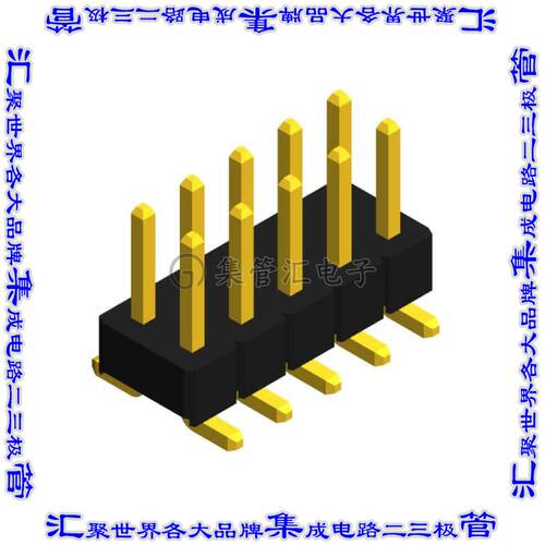 PHED-SS010G1ABONE-B300 针座连接器10POS接头2排2.54mm公形插针