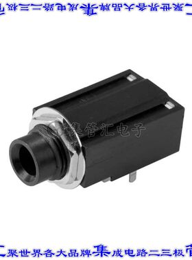 SJ-63043F 接插件连接器AUDIO JACK, 6.35 MM, HORIZONTAL,