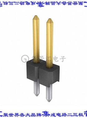 961102-6804-AR 针座连接器2POS接头2.54mm公形插针通孔直针镀金