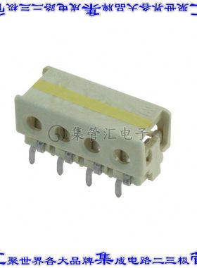 2106751-4 连接器4POS单条导线4mm通孔直角IDC18AWG天然色