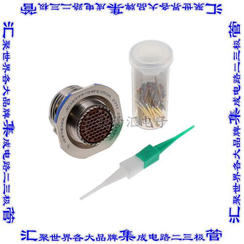D38999/24FE35SN 圆形连接器55POS插座母插口压接镀金面板安装