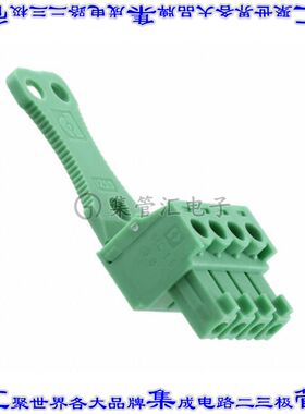 1767461 端子块连接器4POS插头母插口3.81mm绿色自由悬挂