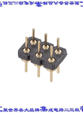464-10-206-00-580000 针座连接器6POS接头2排2.54mm公形插针通孔