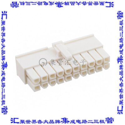 39012200 0039012200矩形连接器外壳20POS插座2排4.2mm母形插口天