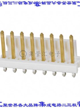 3-641208-8 针座连接器8POS接头3.96mm公形插针通孔直针镀金
