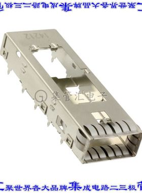 1888674-1 插拔式连接器机架QSFP+通孔直角压配