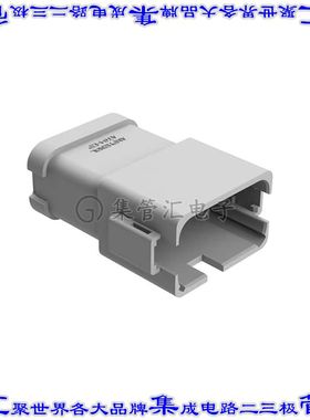 AT04-12PA-P030 矩形连接器12POS插座2排公引脚灰色压接镍自由悬